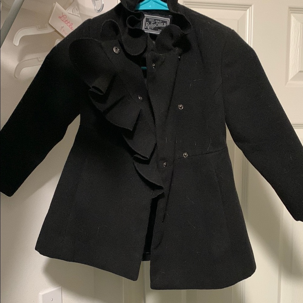 Rothschild Black Ruffle Coat